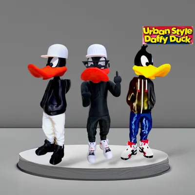 Urban Style Daffy Duck Articulated by Leon3D_DS MakerWorld