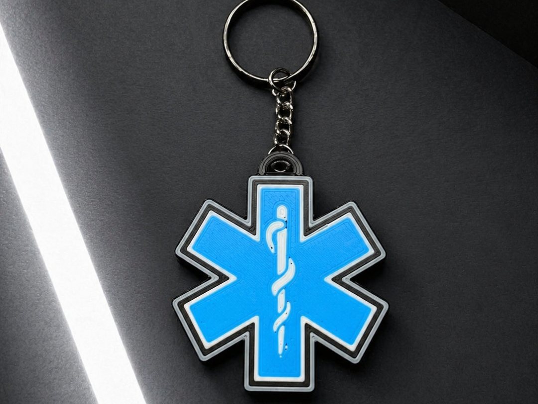 Star of Life keychain