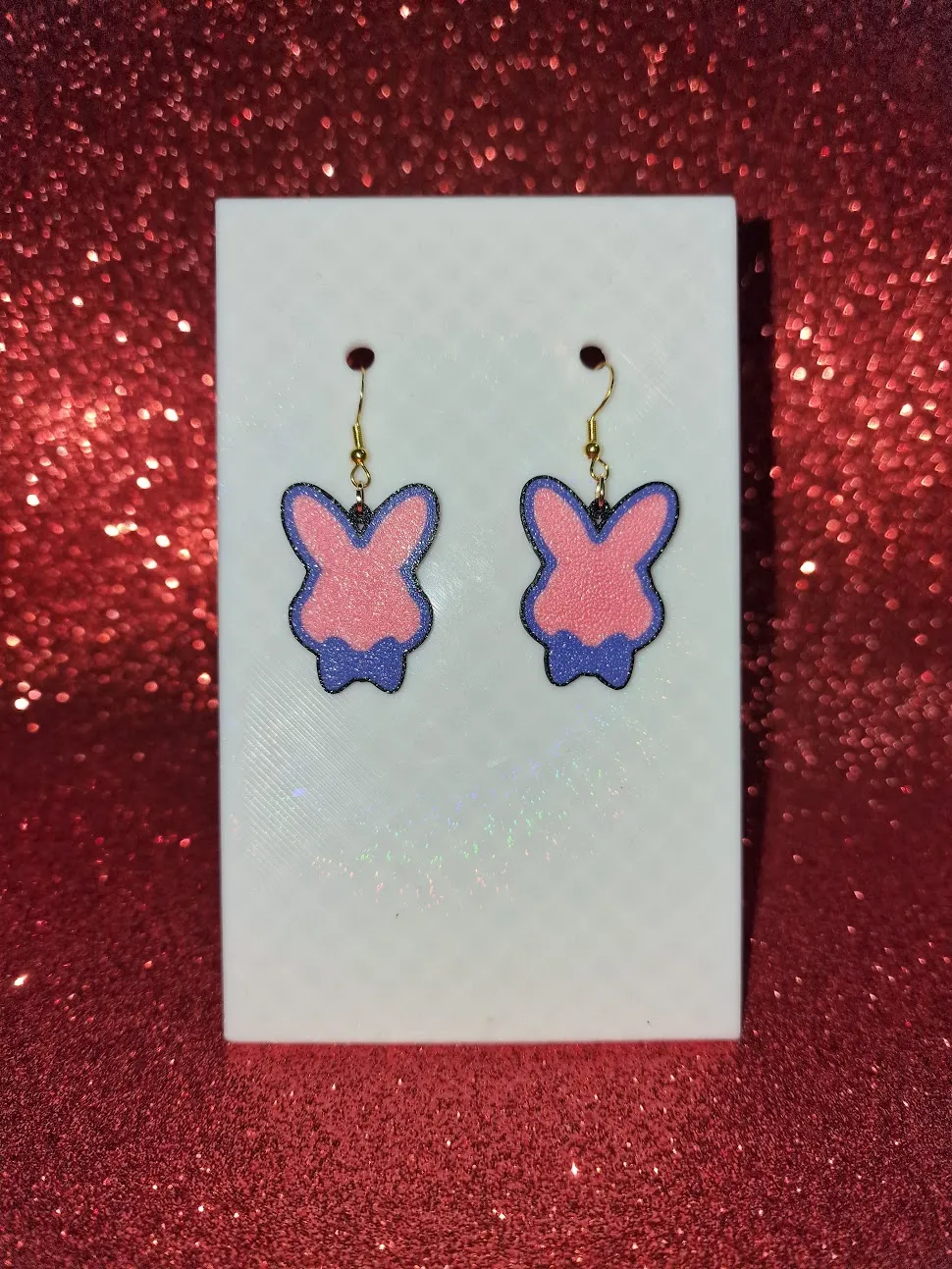 Elegant bunny earrings view 2