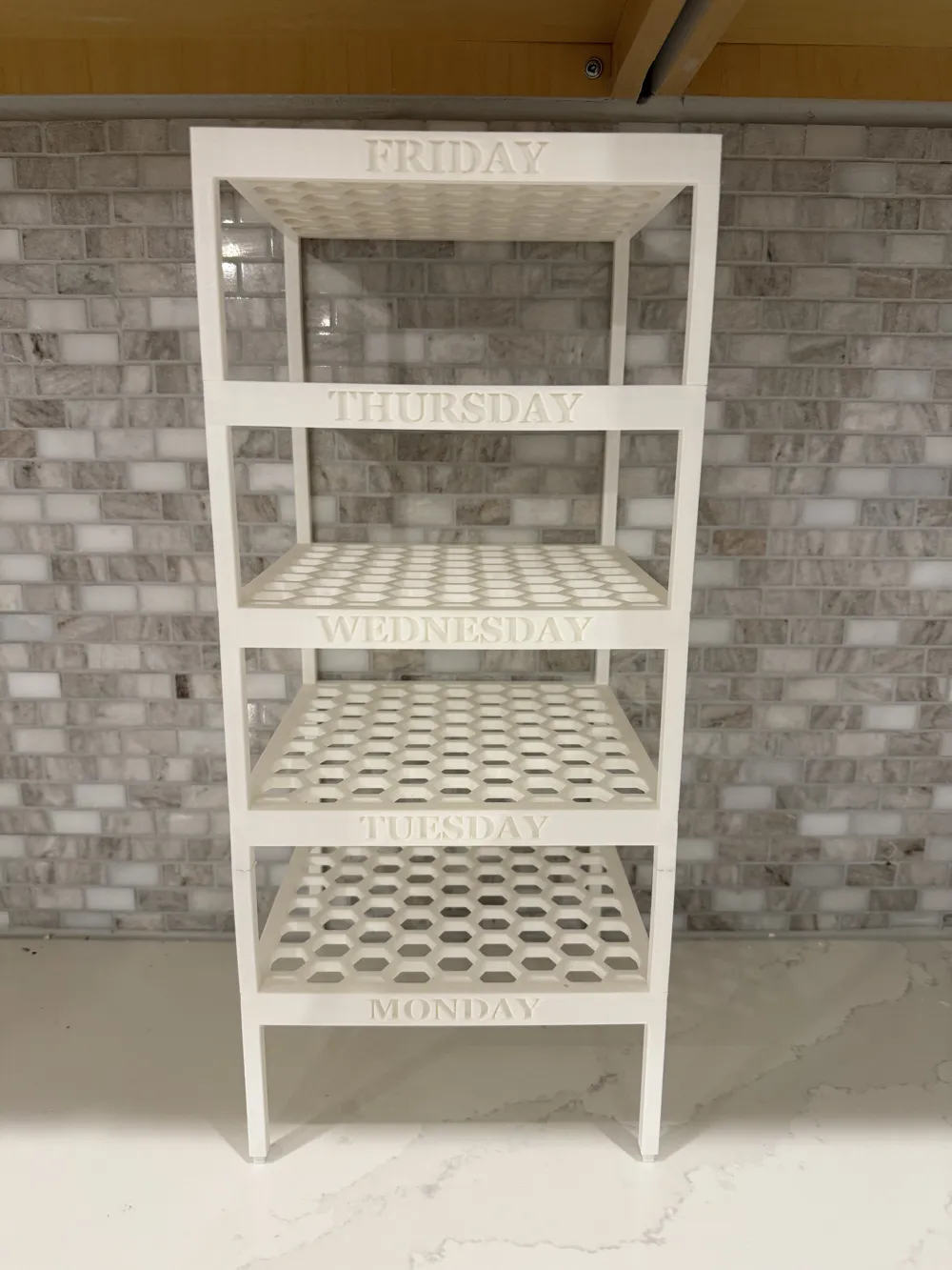Stackable Weekly Outfit Shelf Organizer - Free 3D Print Model - MakerWorld