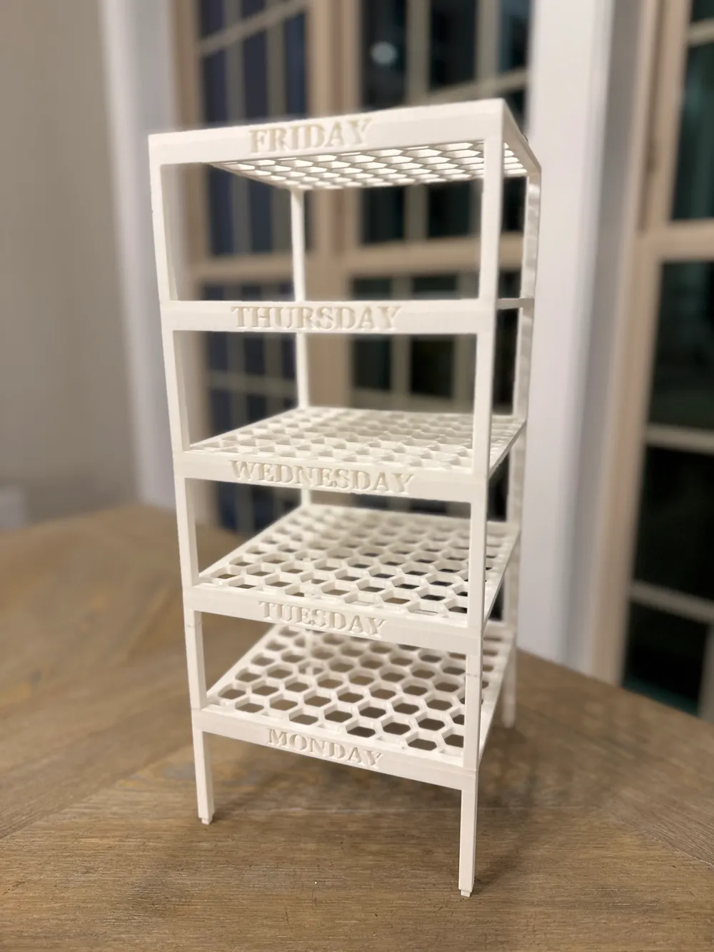 Stackable Weekly Outfit Shelf Organizer - Free 3D Print Model - MakerWorld