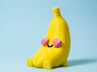 Kawaii Sitting Banana Figure (AMS Ready)