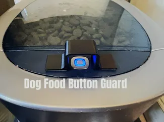 Pet Feeder Button Guard