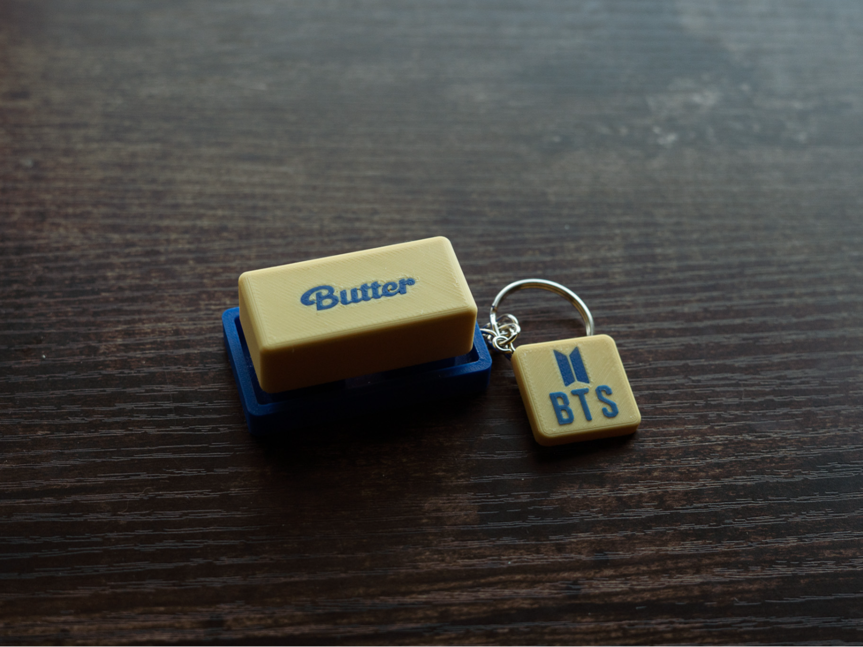 BTS Smooth Like Butter Keychain — Fidget Keycap 