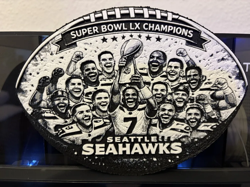Futebol dos Campeões do Super Bowl LX do Seattle Seahawks - Modelo ...