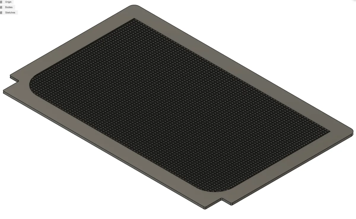 Filtre grillagé de rechange pour bouche de sécheuse
