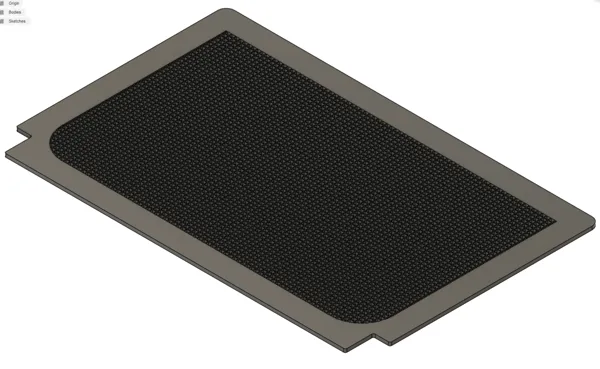 Filtre grillagé de rechange pour bouche de sécheuse