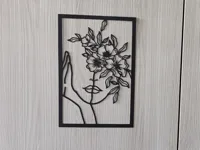 Silhouette de femme aux fleurs — photo 3