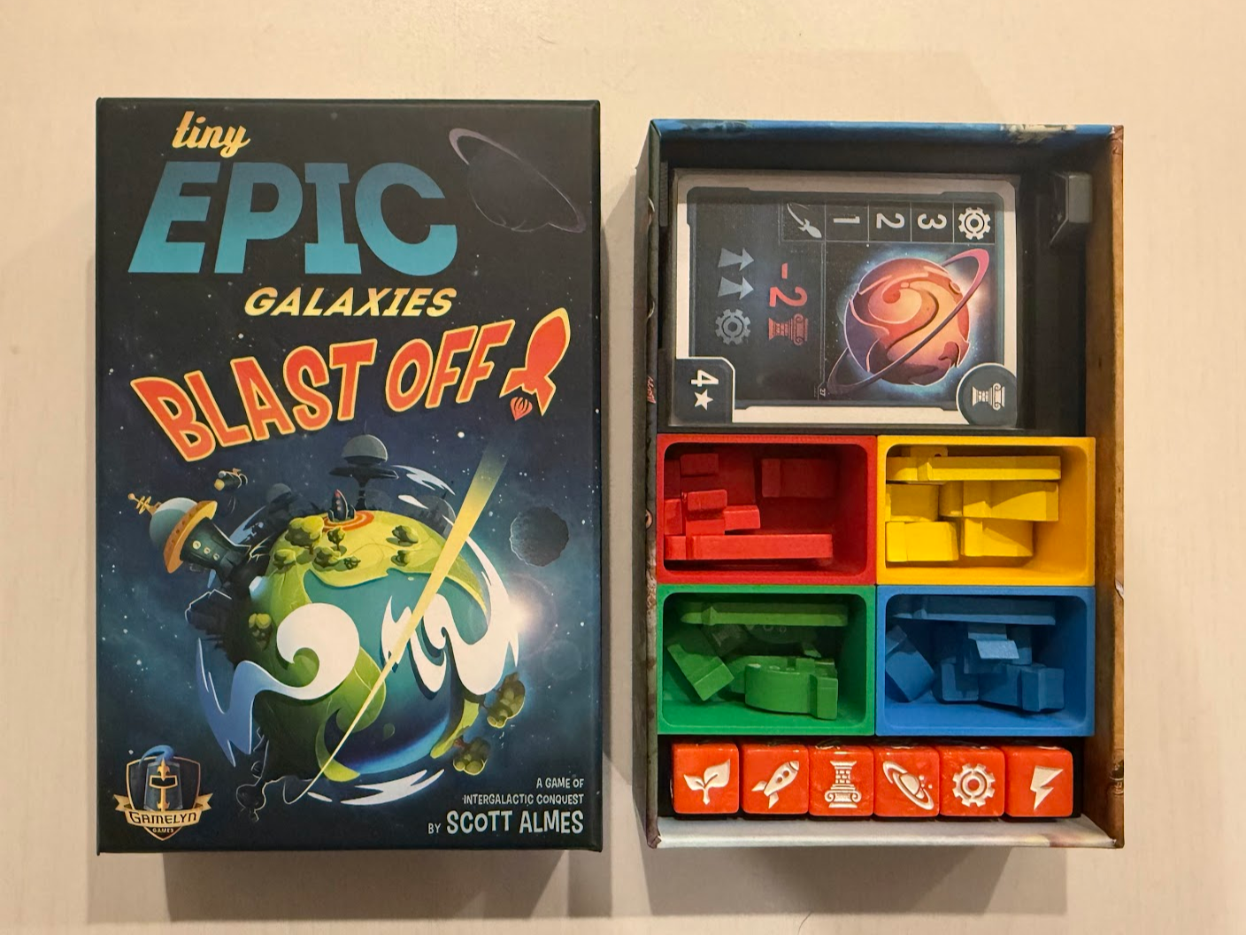 Tiny Epic Galaxies BLAST OFF! Board Game Insert