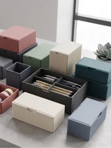 Caja o estuche: Fully Parametric Ribbed Box with Dividers — vista de referencia 2