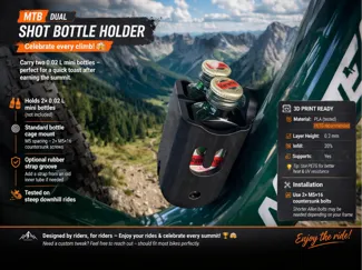 MTB Dual Shot Bottle Jägermeister Holder