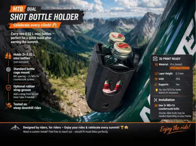 MTB Dual Shot Bottle Jägermeister Holder