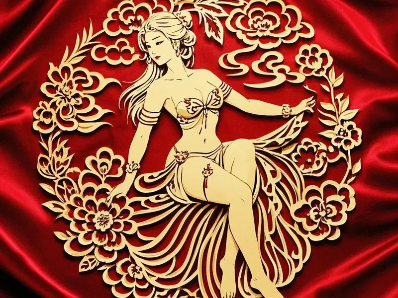 花仙子-窗花剪纸