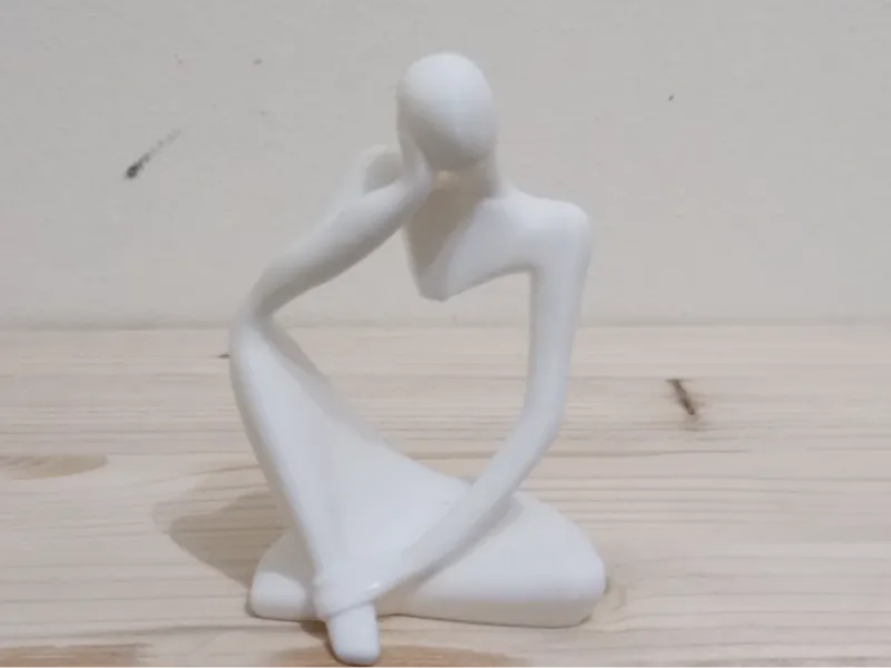Abstract Thinker Figurine - Minimalist Sculpture