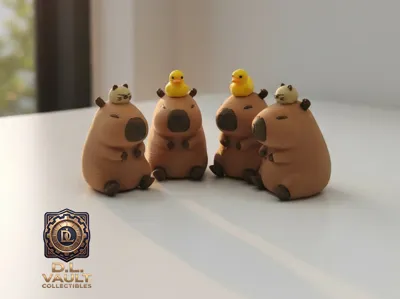 Miniature Capybara Desk Companions