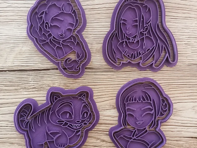Kpop Demon Hunters Cookie Cutter Huntrix Cartoon