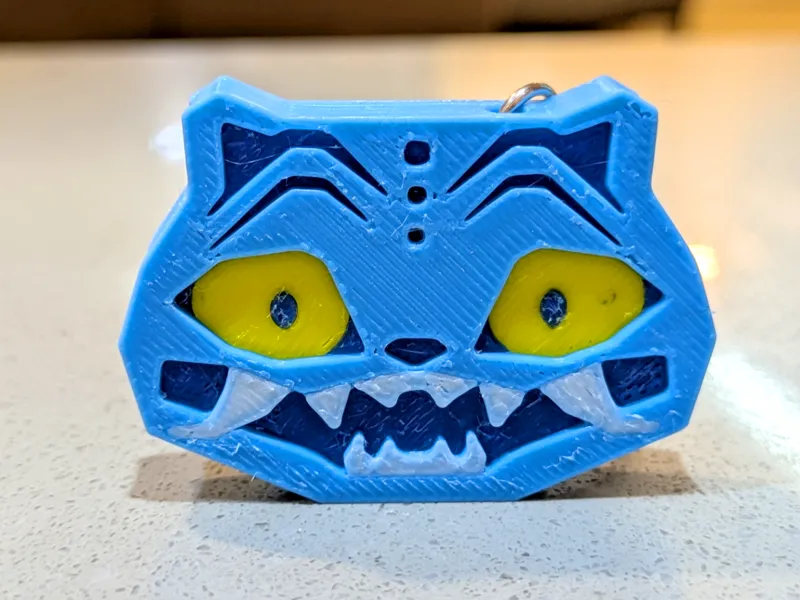 Derpy Inspired Tiger Simple Keychain