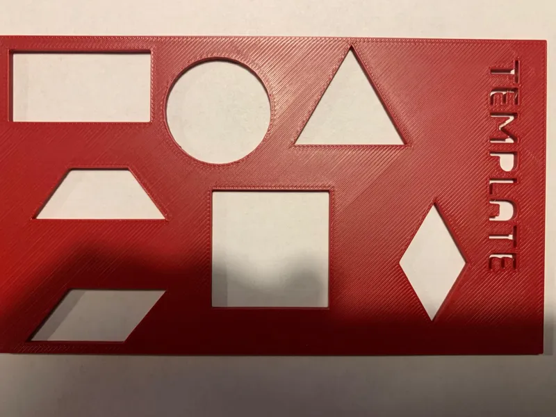 School Geometry Stencil