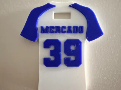Baseball Jersey Bag Tag