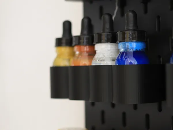 Support flacons d'encre Liquitex pour panneau IKEA SKADIS