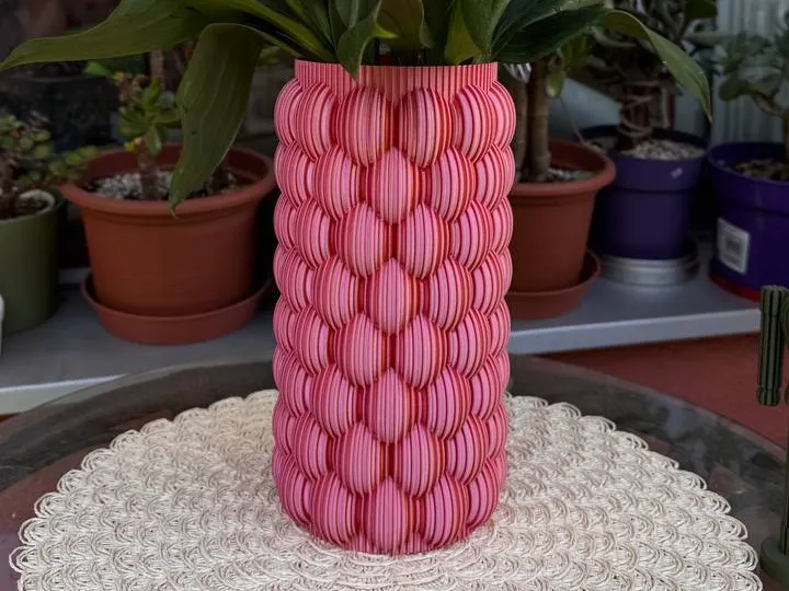 Bubble Sleeve Vase for Glass Insert (100x240mm)