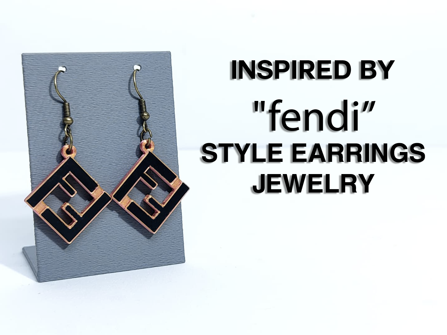 Inspired by fendi style earrings jewelry