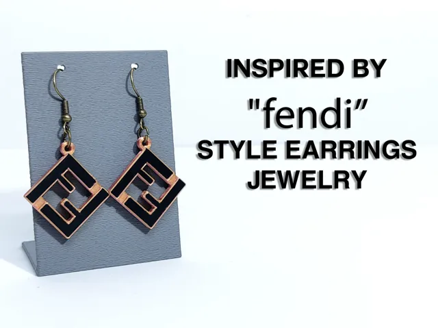 Inspired by fendi style earrings jewelry