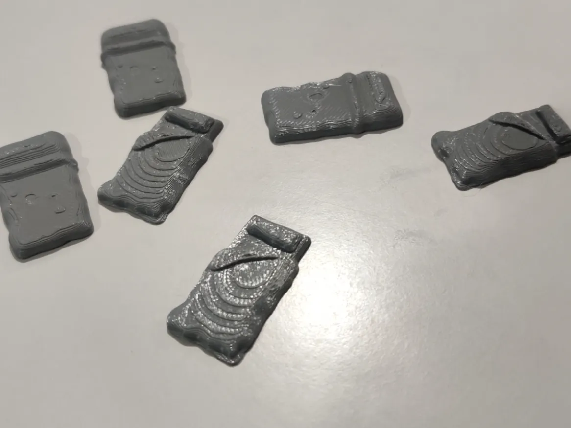 Sacs de couchage de terrain pour figurines 28 mm