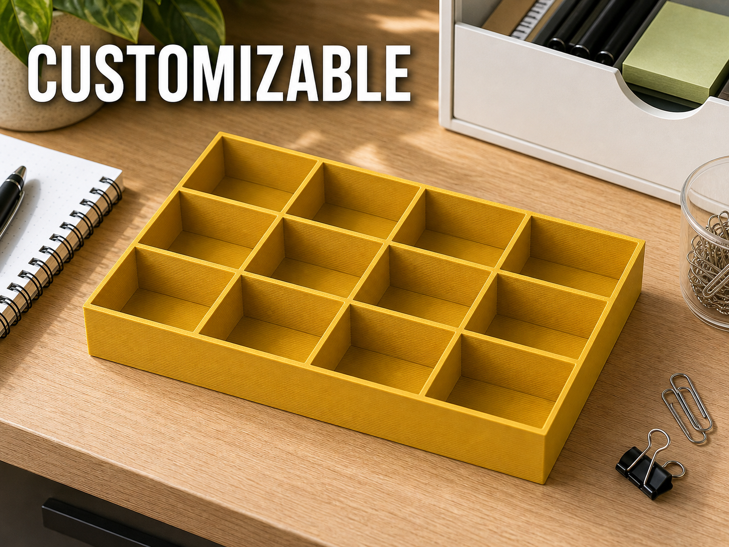Customizable Drawer Divider Tray