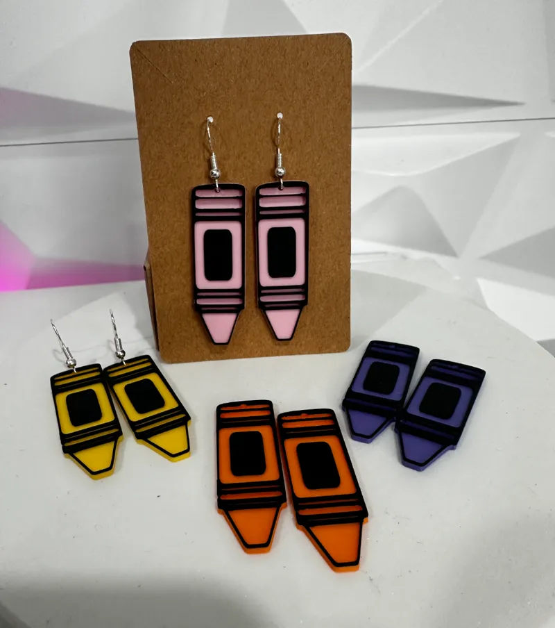 Crayon Earrings