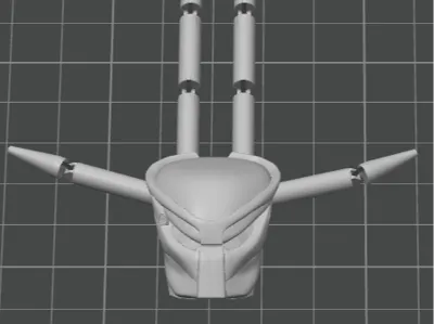 Articulated predator head. V1