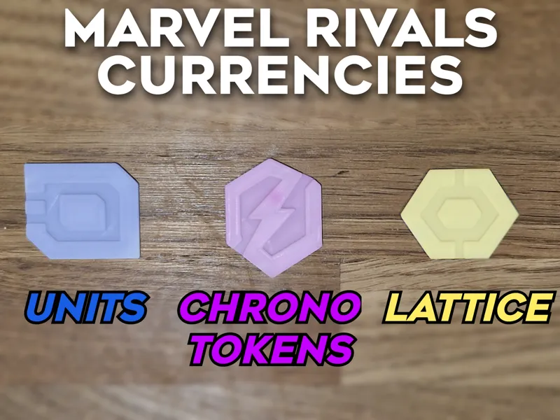 Units, Chrono Tokens & Lattice from Marvel Rivals