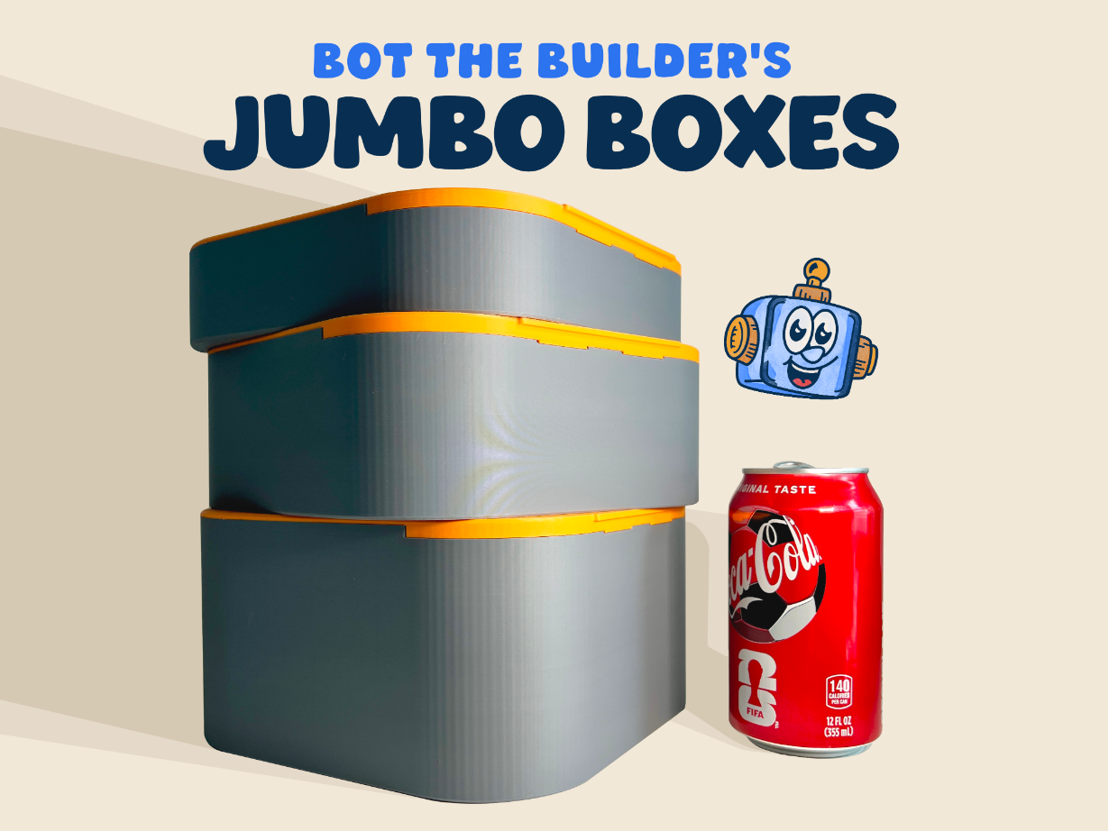 JUMBO Storage Boxes with Lids | Bot the Builder