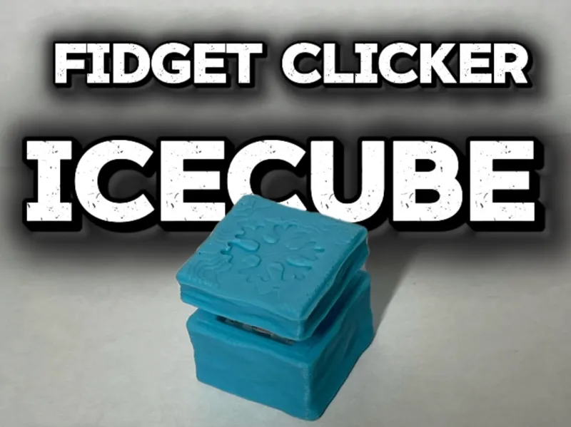 icecube fidget clicker toy