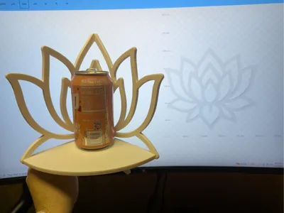 Lotus Flower Corner Shelf Wall Decor