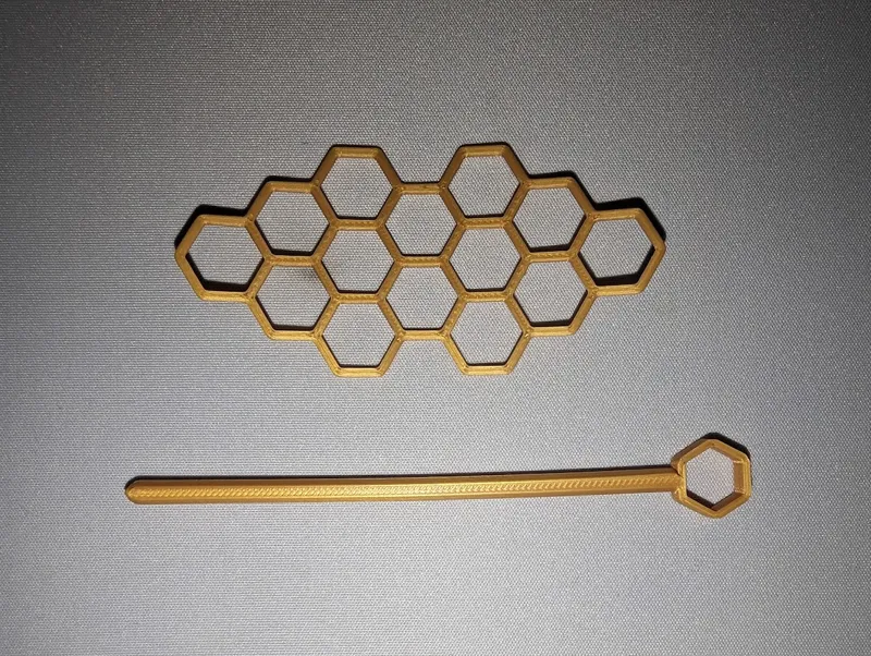Honeycomb hair barrette