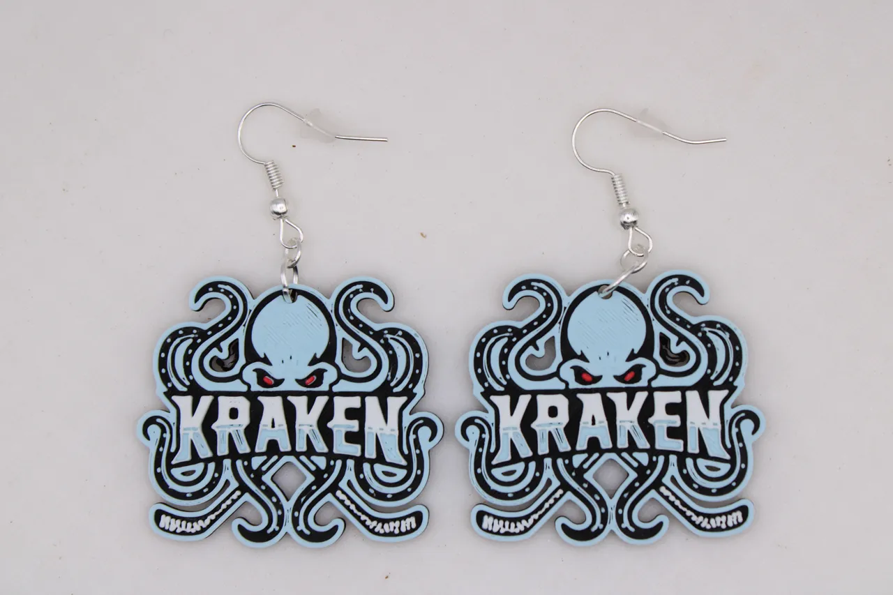 Seattle Kraken Earrings view 4