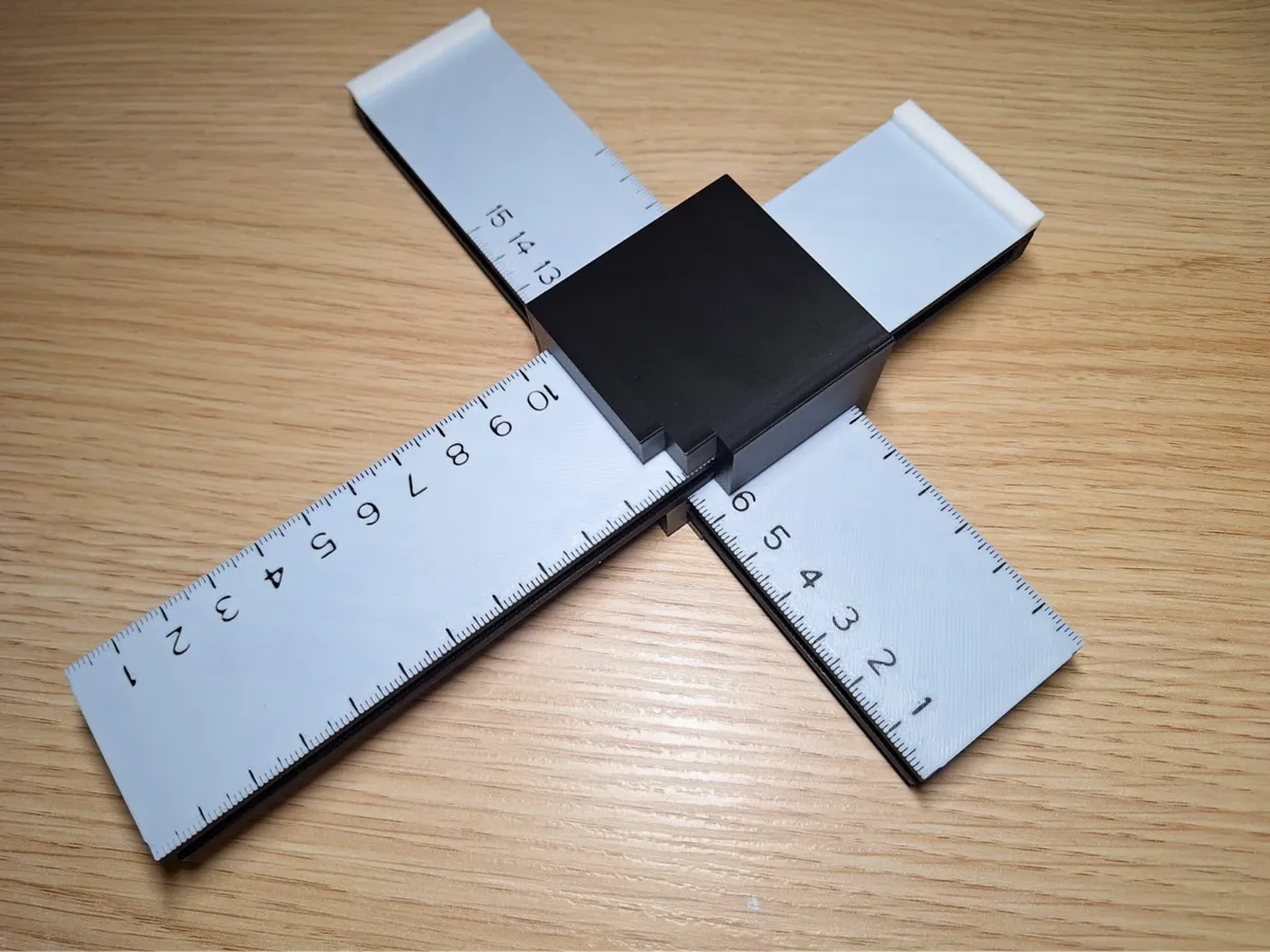 Two Axis Ruler Dxf 双轴尺/XY平台 - 免费 3D 打印模型 - MakerWorld