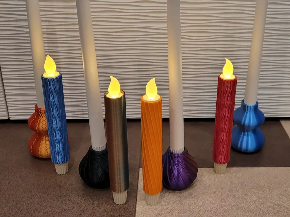 Kerzenhalter & Hüllen for IKEA Ljusande LED Kerzen – Kostenloses 3D-Druckmodell – MakerWorld