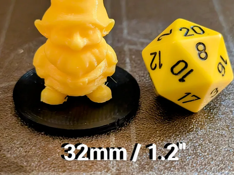 Generic D&D Miniature Base - 32mm (1.2")