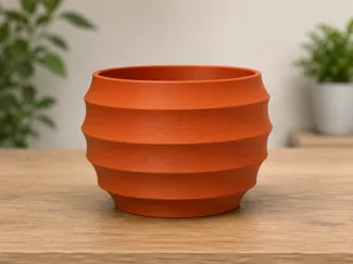 Ripple Pot – Modern 3D Printed Planter