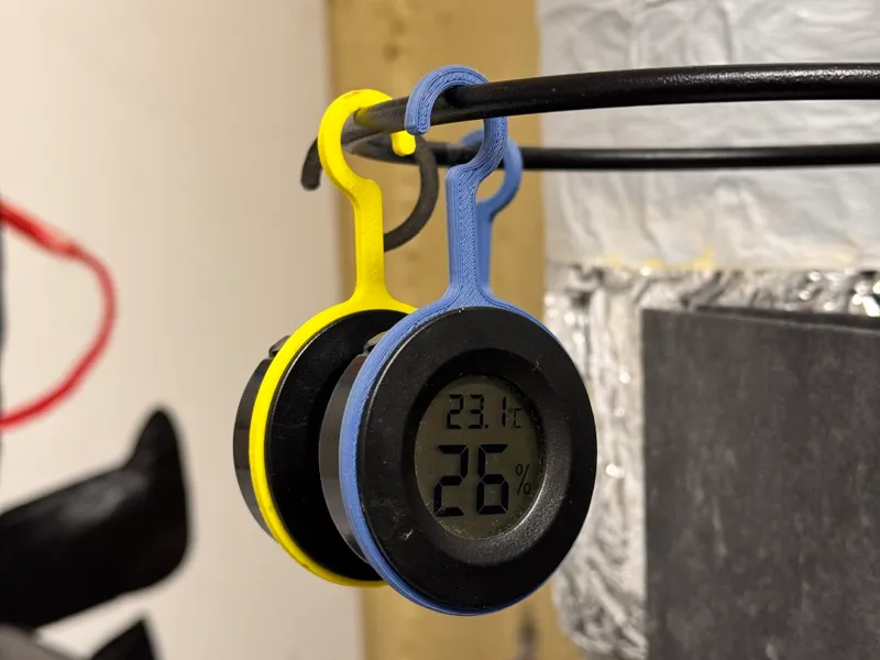 Minimalistische Halterung für Thermometer