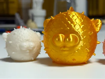 Pufferfish decor and pen holder