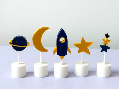 Party Wreath – Space Motif Plugs / Space Set