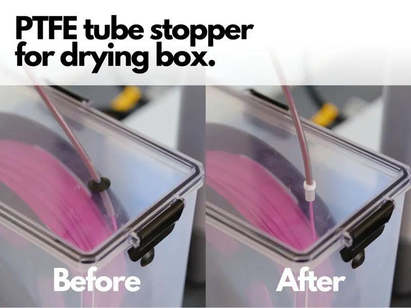 PTFE tube stopper for drying box