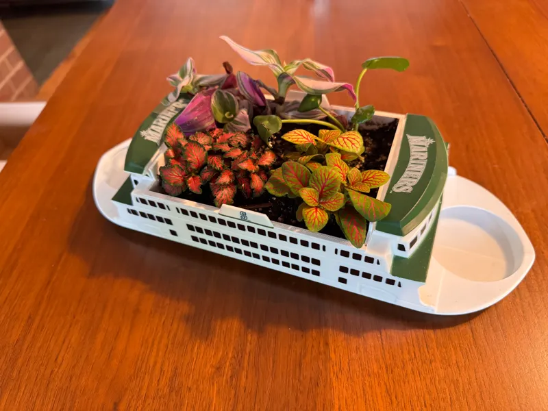 Mariners Ferry Boat Planter Insert with Drainage