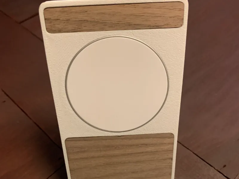 magsafe table stand with wood inlay