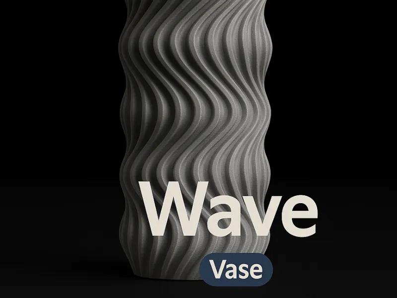 Vaso Wave Moderno ed Elegante