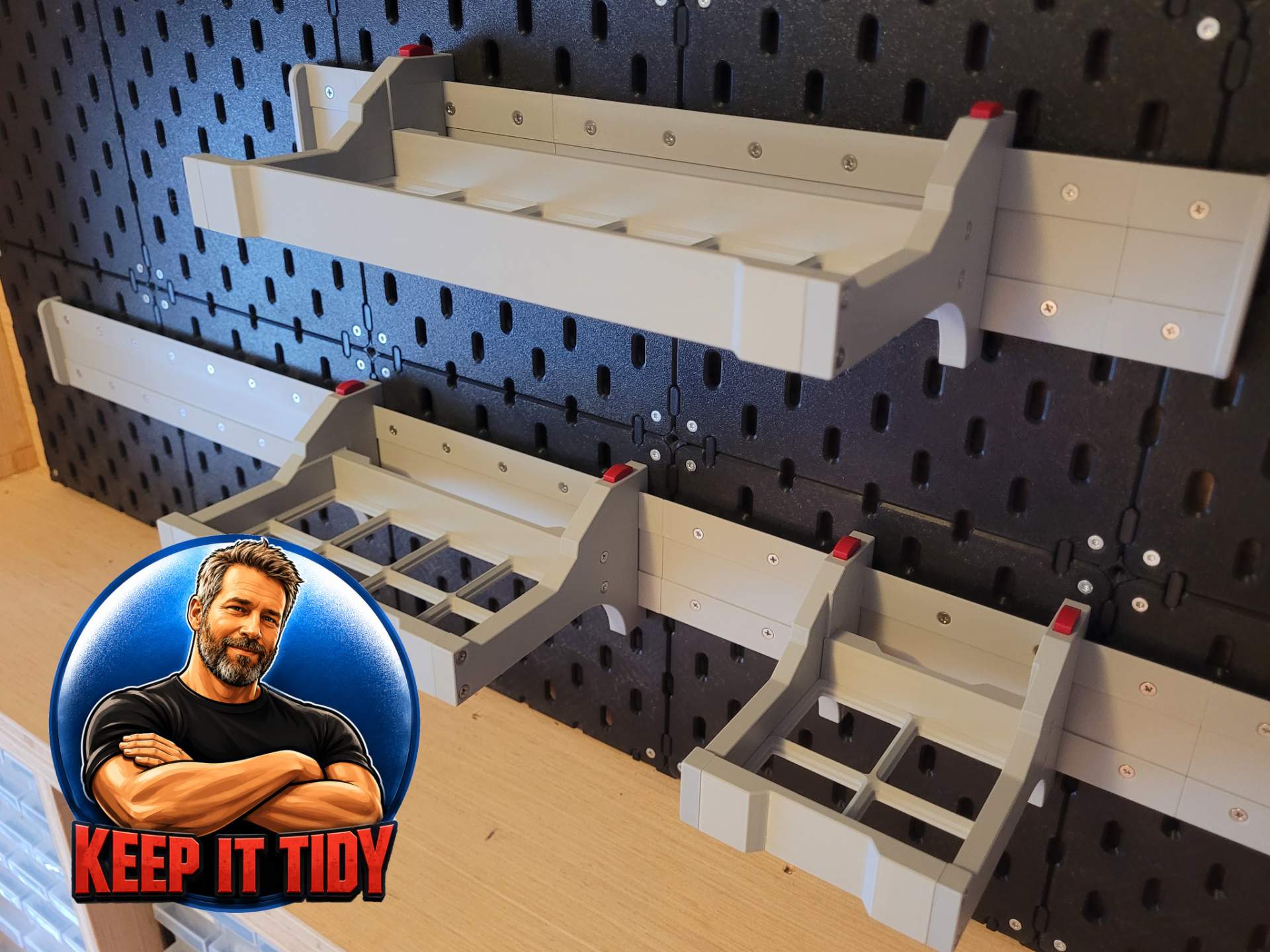 ModuRail Gridfinity 90-Degree Base - 3D printed Organizers, in stock in India