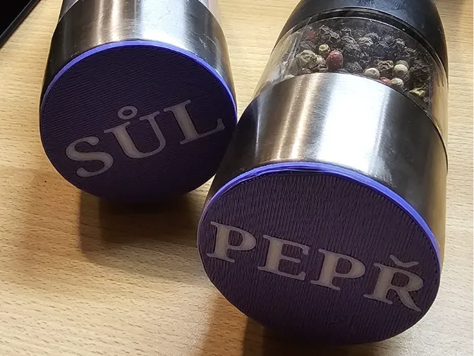 Silvercrest salt and pepper shaker caps